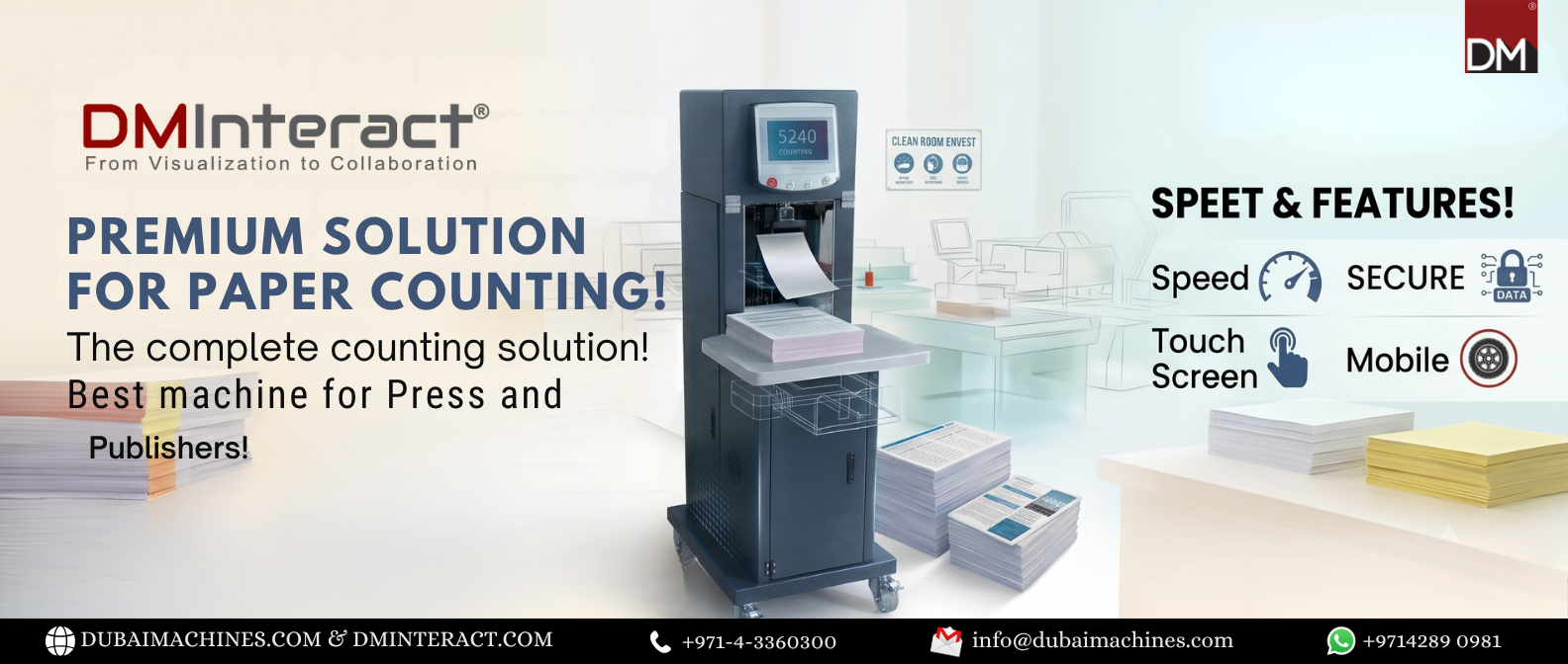 DMInteract Paper Counting Machine