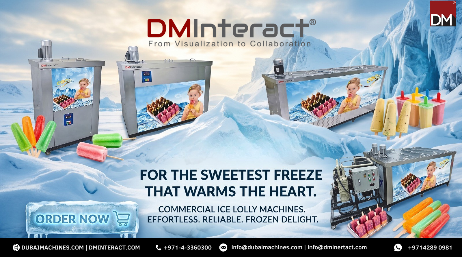 DMInteract Commercial Ice Lolly Making Machines