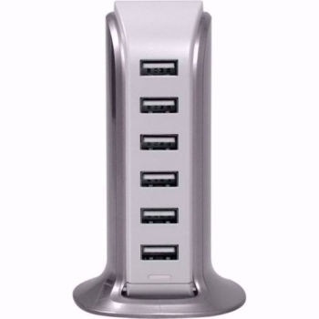 Port Designs 202083 Wall Charger Tower 6 USB - UK