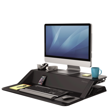 Fellowes Sit-Stand Workstation (Black)