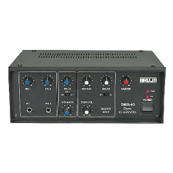 Ahuja DMX40 4Mono Input w/ Echo Reverb Effects Audio Mixer