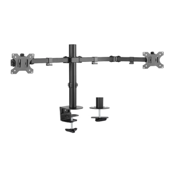 Skill Tech SH 024N Fit Screen Size of 13″ to 32″ With Weight Upto 8Kg Dual-Monitor Steel Articulating Monitor Arm