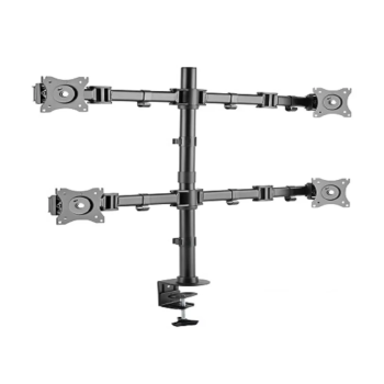 Skill Tech SH C048 Fit Screen Size of 13″ to 27″ With Weight Upto 8Kg Quad Screens Heavy-Duty Aluminium Monitor Arms