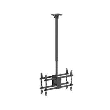 VSYS VCM-CE1546BL Fit Screen Size of 43″ to 86″ With the Weight Upto 50Kg For for Modern Interiors Long TV Ceiling Mount For Dual Screen