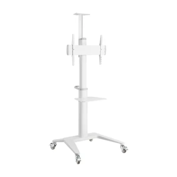 VSYS VTLS12-46TW Fit Screen Size of 37″ to 70″ With the Weight Upto 70Kg For Ultra-Modern Landscape/Portrait Orientation Aluminum TV Cart