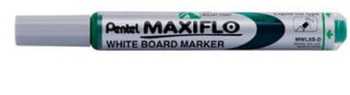 Pentel MWL6-D White Board Marker Green - Set of 10