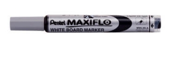 Pentel MWL6-A White Board Marker Black - Set of 10
