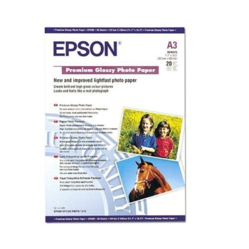 Epson Premium Glossy Photo Paper, DIN A3, 255g/m², 20 Sheets