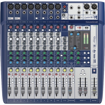 Soundcraft Signature 12 High-Performance 12-Input Small Format Analogue Mixer with Effects