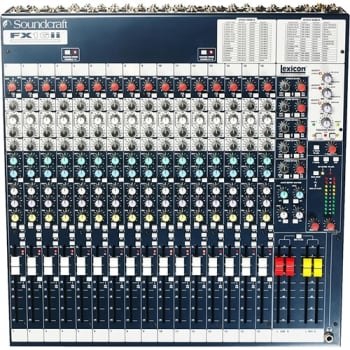 Soundcraft FX16ii 16 Channel Classic Compact Lexicon Effects Audio Mixer