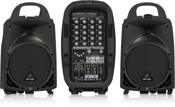 Behringer PPA500BT Ultra-Compact With Bluetooth Wireless Technology 500W 6-Channel Portable PA System Speaker