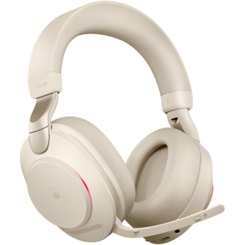 Jabra Evolve2 85 Noise Canceling Wireless Over Ear Headset - Beige
