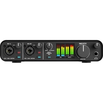 MOTU M4 4x4 USB Audio Interface With Studio Quality Sound 