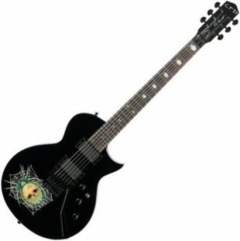 ESP LTD LKH3 Kirk Hammett 30th Anniversary Black Spider Graphic Guitar, Includes Hard Case