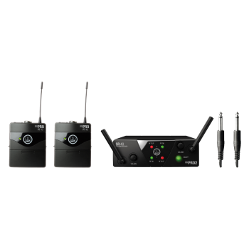 AKG WMS40 Mini Dual Instrumental Set Band ISM2/3 Wireless Microphone System