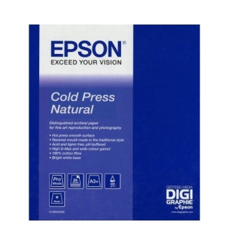 Epson Fine Art Paper Signature Worthy Cold Press Natural A3+ Sheet Media