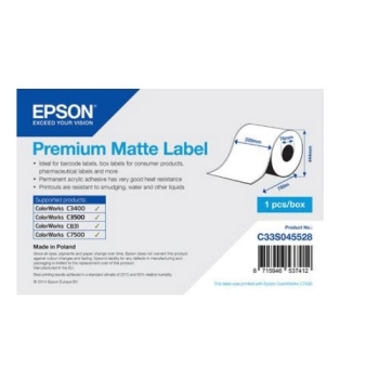 Epson Premium Matt Label-Coil 220mm x 750mm