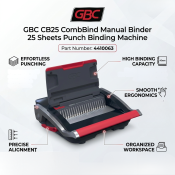 GBC CB25 CombBind Manual Binder 25 Sheets Punch Binding Machine