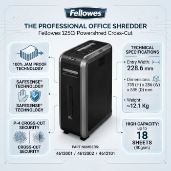 Fellowes 225Mi Powershred Mirco Cut Shredder