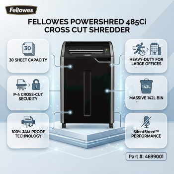 Fellowes Powershred 485Ci Cross Cut Shredder