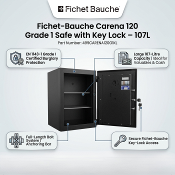Fichet-Bauche Carena 120 Grade 1 Safe with Key Lock – 107L