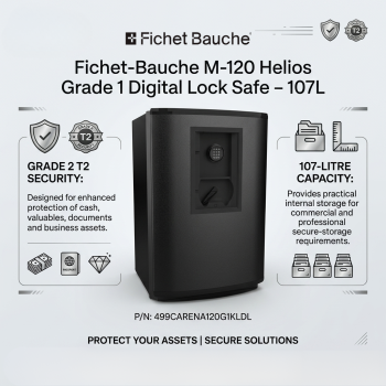 Fichet-Bauche M-120 Helios Grade 1 Key & Digital Lock Safe – 107L