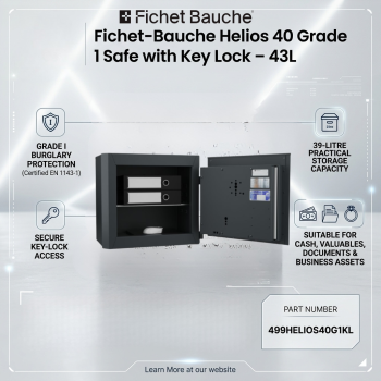 Fichet-Bauche Helios 40 Grade 1 Safe with Key Lock – 43L