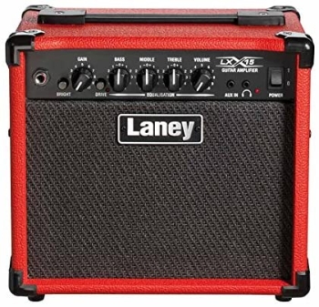 Laney LX15-Red On-board Compressor Overdrive With Guitar Amp