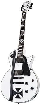 ESP LIRONCROSSSW LTD Iron Cross James Hetfield Signature  Snow White Finish Guitar Includes Hard Case