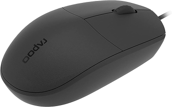 Rapoo N200 Ambidextrous Design Black USB Wired Mouse 