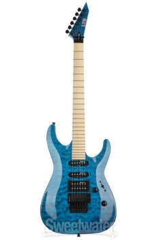 ESP LMH203QMSTB LTD MH-203QM, See-Thru Blue Finish Guitar 