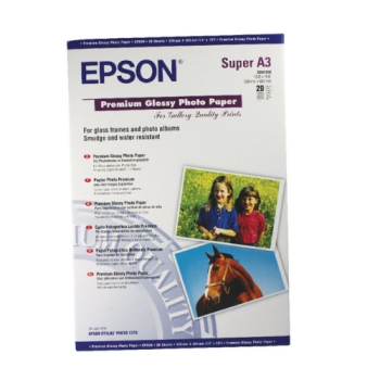 Epson Premium Glossy Photo Paper, DIN A3+, 255g/m², 20 Sheets