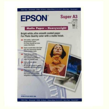 Epson Matte Paper Heavy Weight, DIN A3+, 167g/m², 50 Sheets
