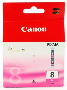 Canon Original Ink Cartridge (CLI-8 Magenta)