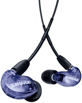 Shure SE215SPEPL+UNI-EFS EARPHONE, PURPLE W/MODEL:RMCE-UNI