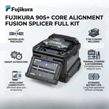 Fujikura 90S+ Core Alignment Fusion Splicer Full Kit