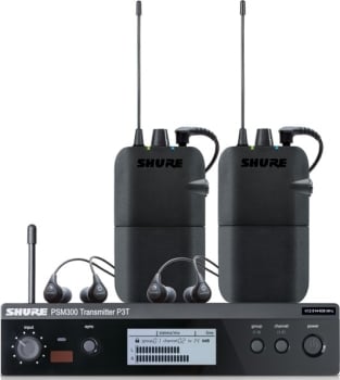 Shure P3TUKR112TW-K3E PSM300 Twin Pack with SE112