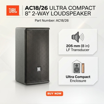 JBL AC18/26 8" Ultra Compact B 2-Way Loudspeaker (Each)