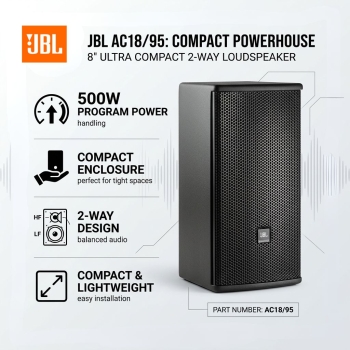 JBL AC18/95 8" Ultra Compact B 2-Way Loudspeaker (Each)