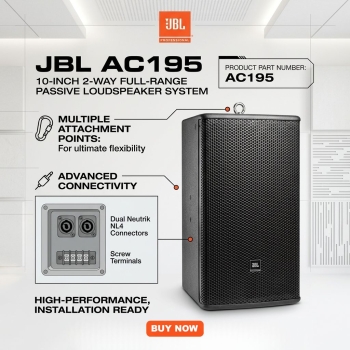 JBL AC195 10" 2-Way Full-Range Passive Loudspeaker System (Each)