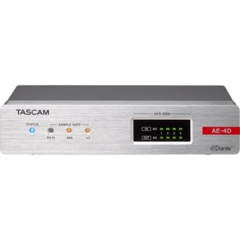 Tascam ML-4D/OUT-X 4-Channel Line-Output Dante Converter with Built-In DSP Mixer