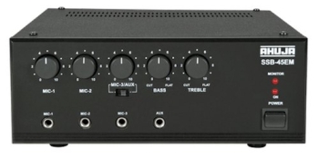 Ahuja SSB45EM 4-Microphone & 1-Aux Input PA Amplifier