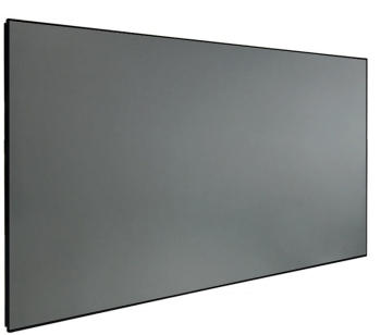 DMInteract 135inch 16:9 4K Thin Frame Black Crystal ALR Projector Screen for Normal/Long Throw Projectors