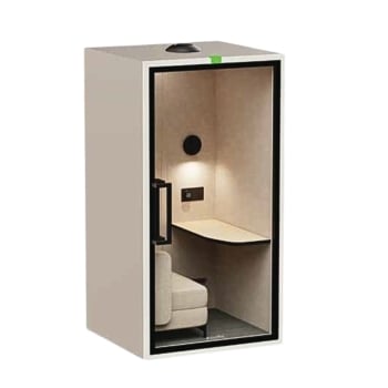 Sonichive Art Pod SM 1 Person Eco Friendly 30db Noise Reduction Motion Sensor Acoustic Workspace Pod