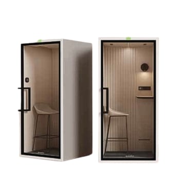 SonicHive ART POD S – 1-Person 30dB Soundproof, Motion Sensor, Eco-Friendly Smart Acoustic Workspace Pod