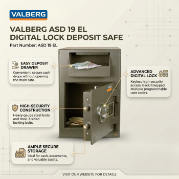 Valberg ASD 19 EL Digital Lock Deposit Safe