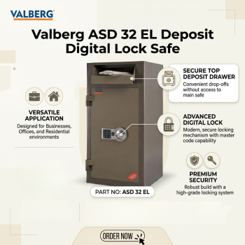 Valberg ASD 32 EL Deposit Digital Lock Safe 
