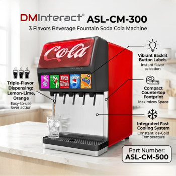 DMInteract ASL-CM-300 3 flavors Beverage Fountain Soda Cola Machine