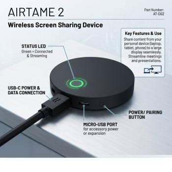 Airtame 2 Wireless Screen Sharing Device