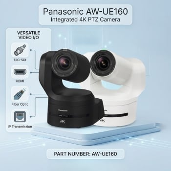 Panasonic AW-UE160 Integrated 4K 20x Optical Zoom with 9.6MP MOS Sensor PTZ Camera